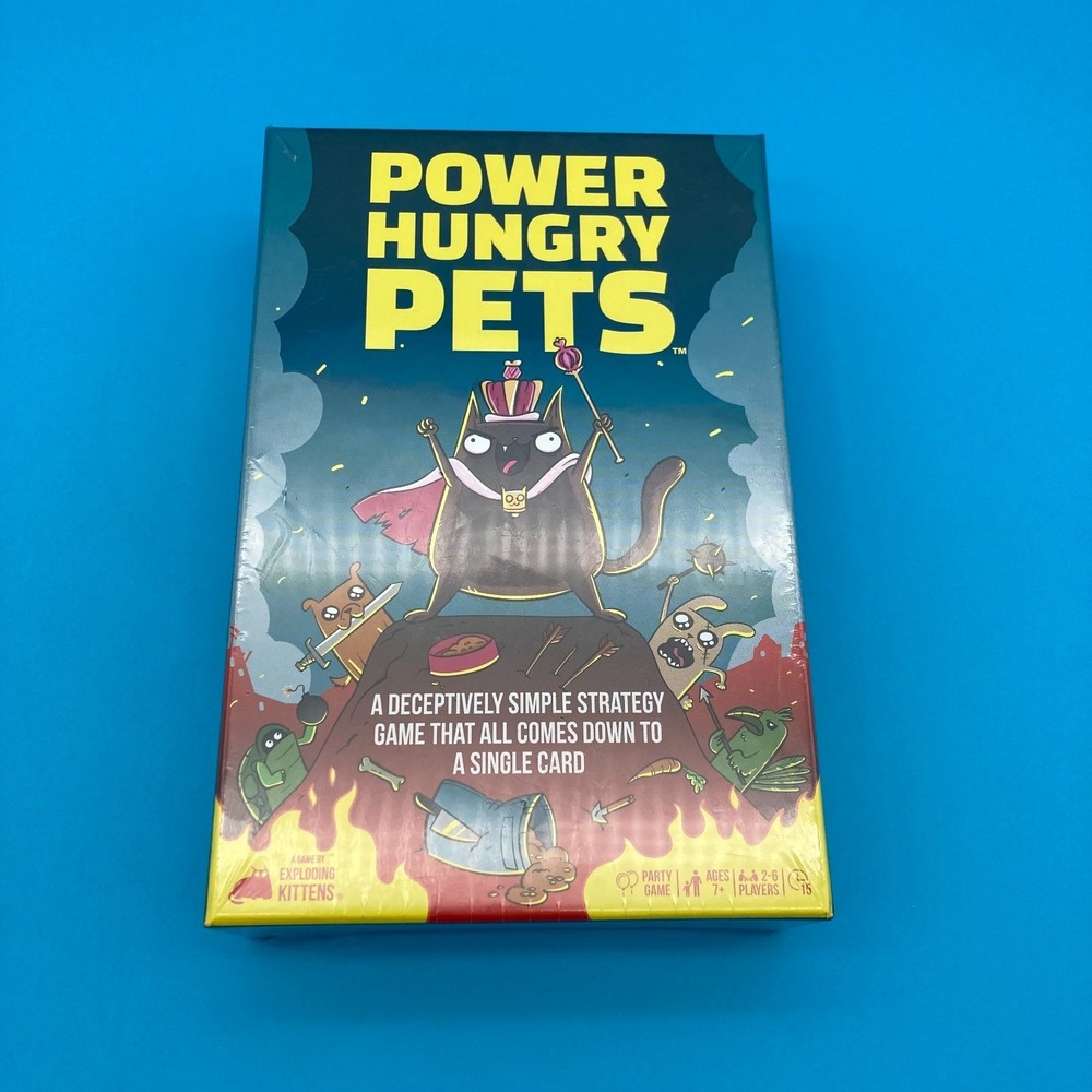 Power Hungry Pets Card Game 2-6 Players Party Game